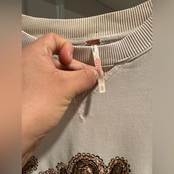 Free People Bali Drifter Embellished New York Crewneck - Picture 3 of 3